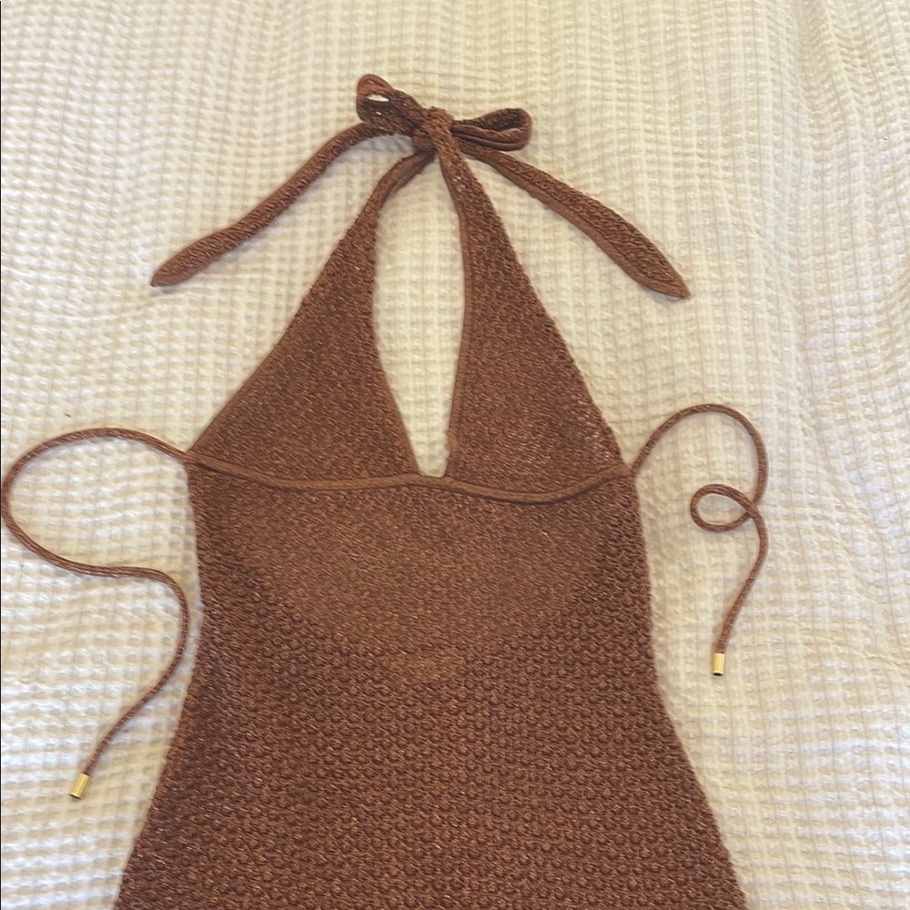 Maxi Monday Brown Halter Swimwear